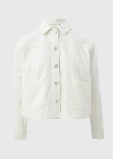Ecru Denim Shacket