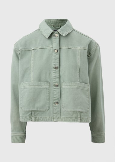 Sage Denim Shacket