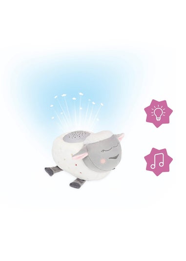 Badabulle White Lulu the Lamb Plush Nightlight