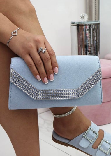 Love Lemonade Light Blue Crystal Royalty Bag