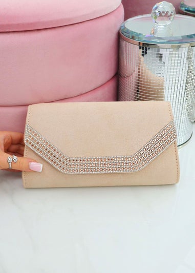 Love Lemonade Beige Crystal Royalty Bag