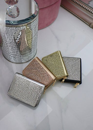 Love Lemonade Gold Crystal Sparkly Wallet