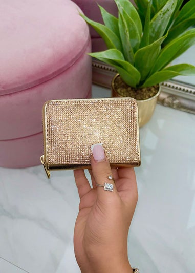 Love Lemonade Rose Gold Crystal Sparkly Wallet