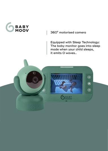 Babymoov Green Yoo Twist Motorised Baby Video Monitor