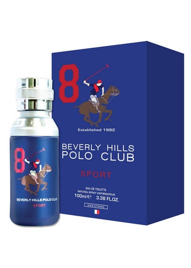 Beverly Hills Polo Club Sport Men Eight Eau De Toilette Spray