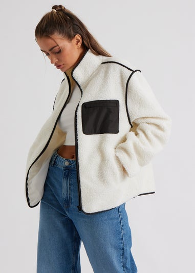 Urban Bliss Cream Fleece Jacket