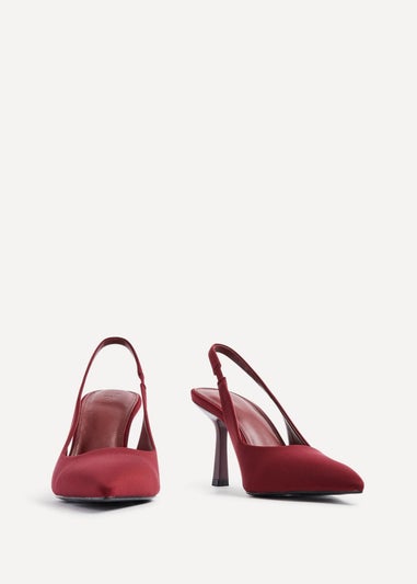 Linzi Dash Burgundy Scuba Court Heel