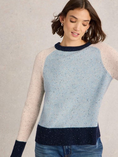 Nep-Pullover mit Colour-Block-Design