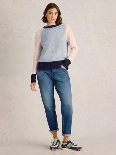 Nep-Pullover mit Colour-Block-Design