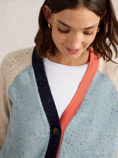 Strickjacke Colour-Block-Design