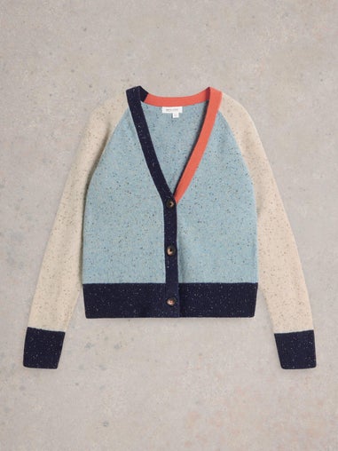 Strickjacke Colour-Block-Design