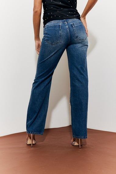 In The Style Blue Pearl Detail Jeans