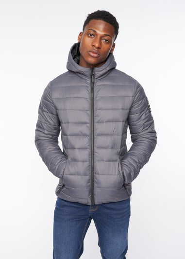 Crosshatch Charcoal Gattering Jacket