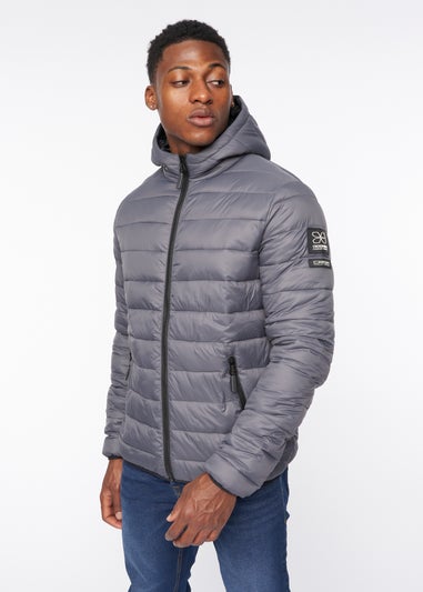 Crosshatch Charcoal Gattering Jacket