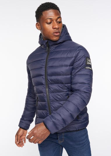 Crosshatch Navy Gattering Jacket