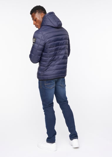 Crosshatch Navy Gattering Jacket