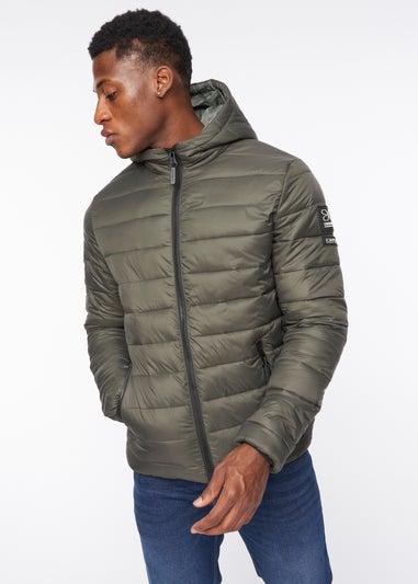 Crosshatch Olive Gattering Jacket