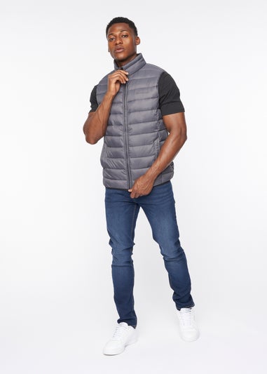 Crosshatch Charcoal Gattering Gilet