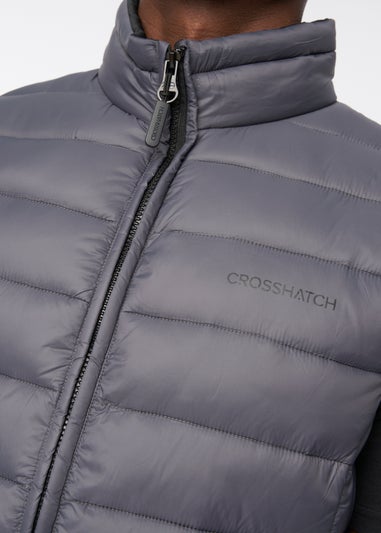 Crosshatch Charcoal Gattering Gilet