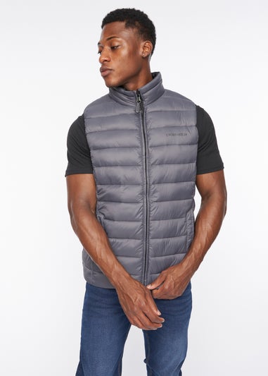 Crosshatch Charcoal Gattering Gilet