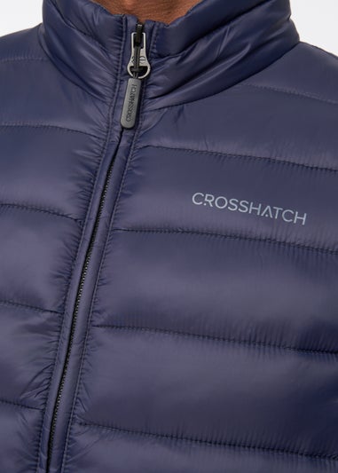 Crosshatch Navy Gattering Gilet