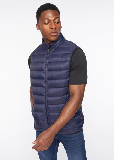 Crosshatch Navy Gattering Gilet