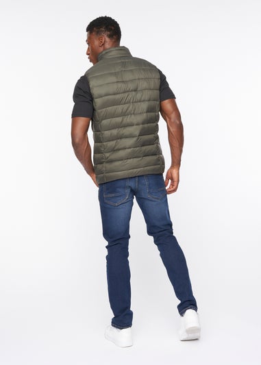 Crosshatch Olive Gattering Gilet