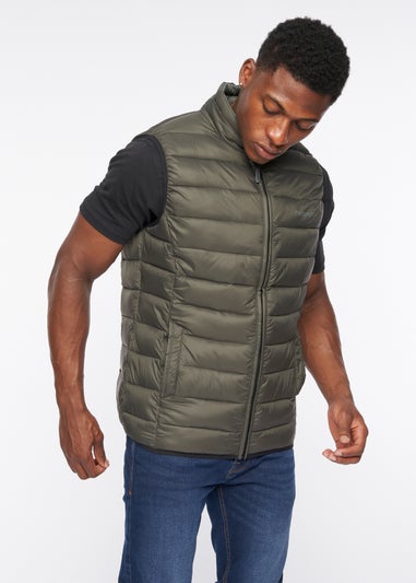 Crosshatch Olive Gattering Gilet