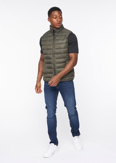 Crosshatch Olive Gattering Gilet