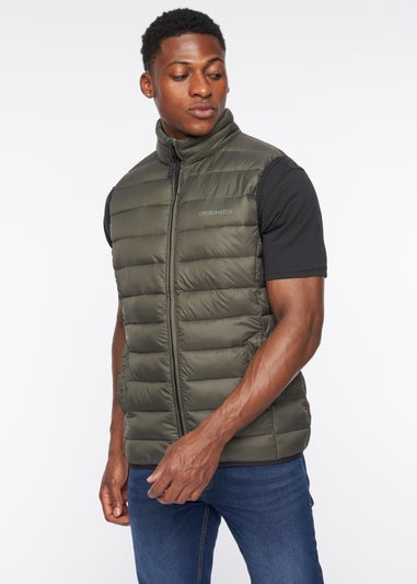 Crosshatch Olive Gattering Gilet