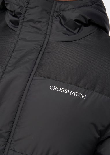 Crosshatch Black Bentlays Hooded Jacket