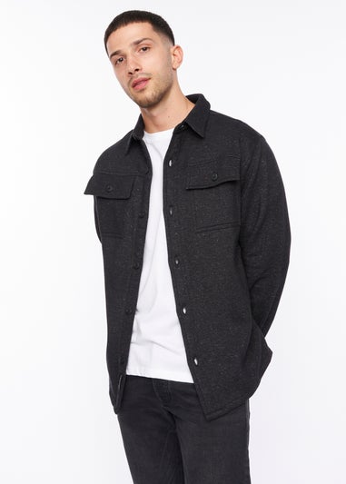 Crosshatch Charcoal Dakari Over Shirt