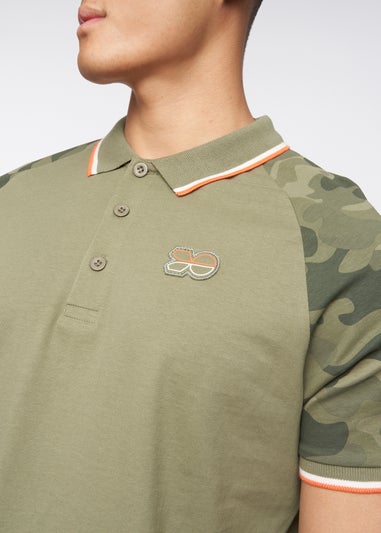 Crosshatch Olive Cramdark Camo Polo