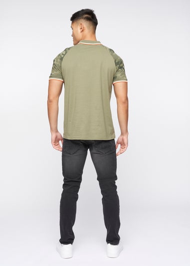 Crosshatch Olive Cramdark Camo Polo