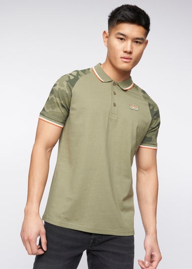 Crosshatch Olive Cramdark Camo Polo