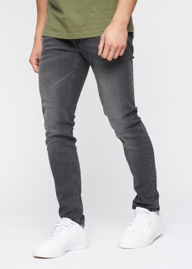 Crosshatch Charcoal Grey Wash Buraca Slim Fit Jean