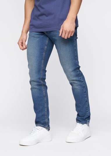 Crosshatch Blue Wash Buraca Slim Fit Jean