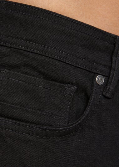 Crosshatch Solid Black Buraca Slim Fit Jean