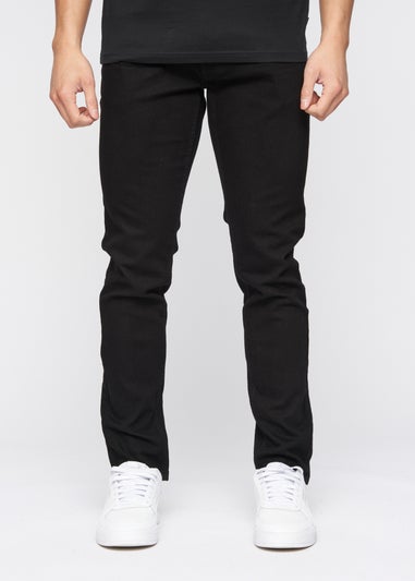 Crosshatch Solid Black Buraca Slim Fit Jean