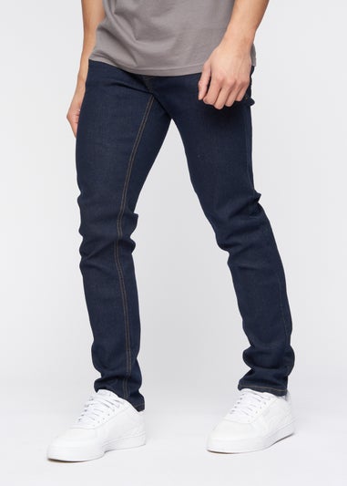 Crosshatch Indigo Wash Buraca Slim Fit Jean