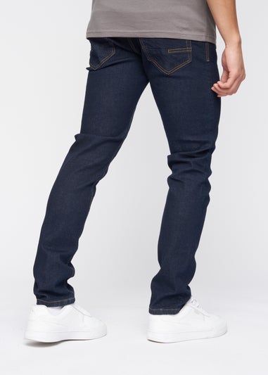 Crosshatch Indigo Wash Buraca Slim Fit Jean