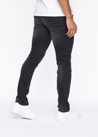 Crosshatch Black Wash New Svelte Slim Jeans