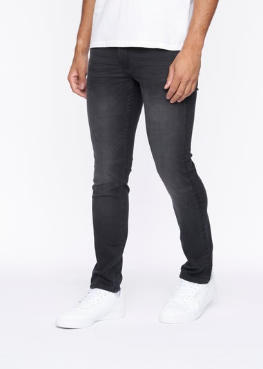 Crosshatch Black Wash New Svelte Slim Jeans