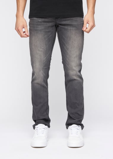 Crosshatch Dark Grey Wash New Svelte Slim Jeans