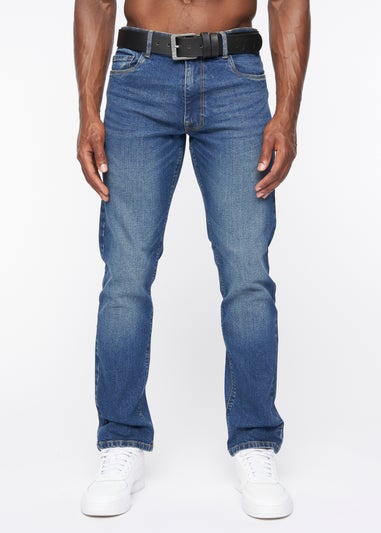 Crosshatch Stone Wash Cadman Straight Jeans