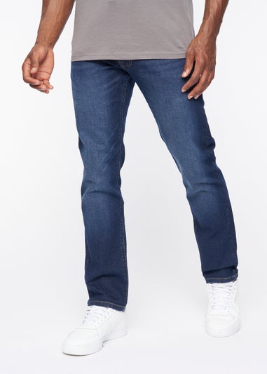 Crosshatch Dark Wash Cadman Straight Jeans