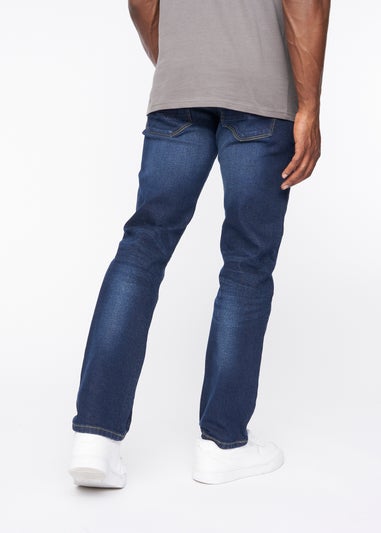 Crosshatch Dark Wash Cadman Straight Jeans