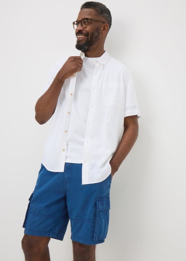 Lincoln Blue Washed Cargo Shorts