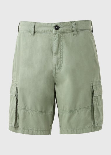 Green Washed Cargo Shorts