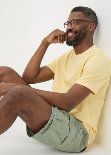 Green Washed Cargo Shorts